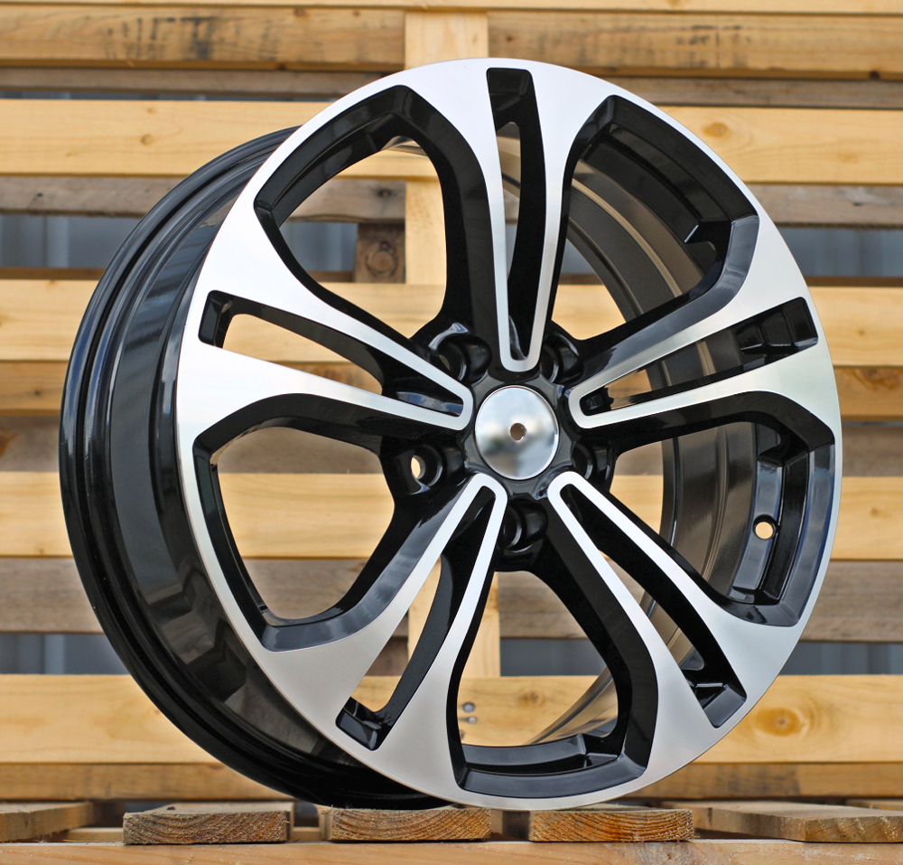 R17x7  5X114.3  ET  40  67.1  B1249  Black Polished (MB)  For KIA  (Z4)