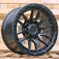 R17x9  6X139.7  ET  0  110.1  FBX109  Black Matt (BM)  For 4X4  (K3)  (HYBRID FORGED + Silver Rivets)