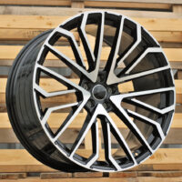 R22x10  5X112  ET  26  66.5  3S1261  (HA0039)  Black Polished (MB)  For AUD  (K8)  (HYBRID FORGED)