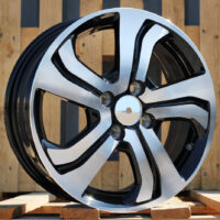 R15x6  4X100  ET  53  56.1  L1236  Black Polished (MB)  For HOND  (P1)