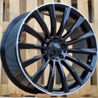 R19x8.5  5X112  ET  36  66.6  B1048  (FBX125)  Black+Polished Lip (BLPL)  For MER  (Z6)  (HYBRID FORGED)