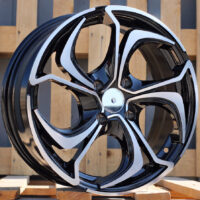 R15x6.5  4X100  ET  40  60.1  BY980  (LU1235)  Black Polished (MB)  For RACIN  (Z5)