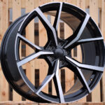 R16x7  5X100  ET  42  57.1  B5801  (FBX256)  Black Polished (MB)  For VW  (Z5)  (HYBRID FORGED)