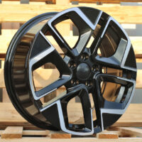 R17x7.5  5X112  ET  51  57.1  Y1258  Black Polished (MB)  For VW  (P)