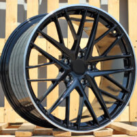 R21x11.5  5X130  ET  69  71.6  B5541  Black+Polished Lip (BLPL)  For PORCH  (M)  (Rear+Front)