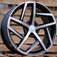 R19x8  5X112  ET  45  57.1  XE442  (BK5717)  Black Polished (MB)  For VW  (K4)  ((AKC 85 Eur))