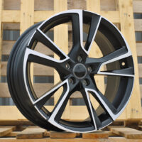 R17x7  5X100  ET  46  57.1  IN3627F  Black Polished Half Matt (MBHM)  For SKODA  (Z5)  (HYBRID FORGED)