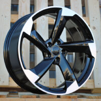 R20x8.5  5X112  ET  40  66.5  FBX390  Black Polished (MB)  For AUD  (K3)  (HYBRID FORGED)