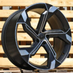 R23x10  5X112  ET  15  66.5  Y1201  Black Polished Half Matt (MBHM)  For AUD  (P)