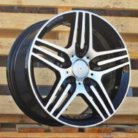 R16x7.5  5X112  ET  35  66.6  DW202  (BK146)  Black Polished (MB)  For MER  (R)  ((AKC 65 Eur))