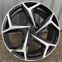 R18x8  5X112  ET  44  57.1  XE182  (BK5512)  Black Polished+Powder Coating (MBPC)  For VW  (N2)