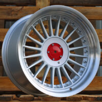 R17x8  5X120  ET  20  74.1  7307F  Silver+Polished Lip (SP)  For BMW  (P1+P+Z6)  (ALPINA Style (Front+Rear))