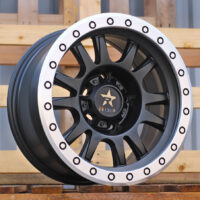 R16x8  5X139.7  ET  M12  110.5  B5944  Black Half Matt+Polished Lip (BLHMPL)  For 4X4  (L2)