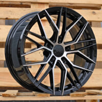 R17x7.5  5X108  ET  40  67.1  HX035  (FBX005)  Black Polished (MB)  For HAXER  (K7)  (HYBRID FORGED)