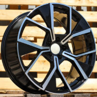 R20x8.5  5X112  ET  38  57.1  Y1196  Black Polished (MB)  For VW  (K2+P)  (New Tiguan)