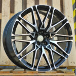 R22x10.5  5X112  ET  42  66.56  B5771  (FBX268)  Black Polished (MB)  For BMW  (M)  (HYBRID FORGED Rear+Front)