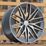 R22x11.5  5X112  ET  53  66.6  FBX387  Grey Polished (MG)  For MER  (Z5)  (HYBRID FORGED Rear+Front)