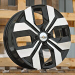 R15x6.5  4X100  ET  40  60.1  Y1392  Black Polished (MB)  For DACIA  (Z7)