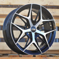 R17x7  5X100  ET  40  57.1  FBX114  Black Polished (MB)  For RACIN  (M)  ((AKC 80 Eur)HYBRID FORGED)
