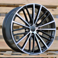 R19x9  5X112  ET  44  66.6  H3071F  Black Polished (MB)  For BMW  (P1)  (HYBRID FORGED Front+Rear)
