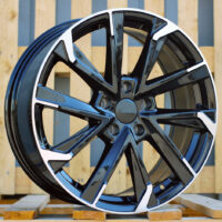 R18x7.5  5X114.3  ET  40  60.1  I5547  Black Polished Half Matt (MBHM)  For TOYOT  (P1+Z5)