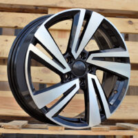 R18x7  5X112  ET  45  57.1  3S1282  Black Polished (MB)  For VW  (P+Z7)  (T-Roc HYBRID FORGED)