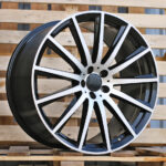 R22x9.5  5X112  ET  45  66.6  H3524F  Black Polished (MB)  For MER  (Z3)  (HYBRID FORGED Rear+Front)