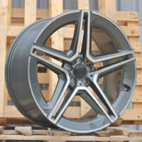 R22x11.5  5X112  ET  47  66.5  FBX142  (H3067F)  Grey Polished (MG)  For MER  (Z3)  (HYBRID FORGED Rear+Front)