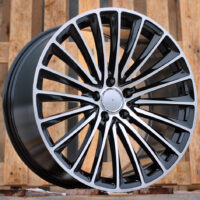 R20x8.5  5X112  ET  34.5  66.6  Y5909B  (FBX149)  Black Polished (MB)  For MER  (Z6)  (HYBRID FORGED Front+Rear)