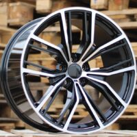 R20x10.5  5X112  ET  40  66.6  H5059  Black Polished (MB)  For BMW  (P1)  (Rear+Front)
