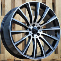 R19x7.5  5X112  ET  44  66.6  B1048  (BK836)  Black Polished (MB)  For MER  (K4)  (HYBRID FORGED)