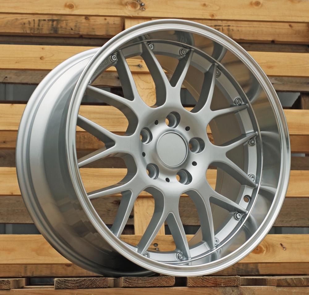R18x9  5X120  ET  38  72.6  BY773  Silver+Polished Lip (SP)  For BMW  (Z1+Z3+Z6)  (Rear+Front)