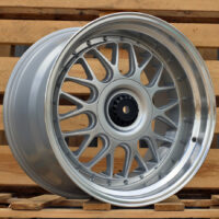 R17x8.5  5X120  ET  35  74.1  XE244  Silver+Polished Lip (SP)  For BMW  (Z6)  (BBS Style)