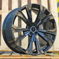 R22x10.5  5X112  ET  43  66.6  FBX307  Black (BL)  For BMW  (M)  (HYBRID FORGED New X7 Rear+Front)