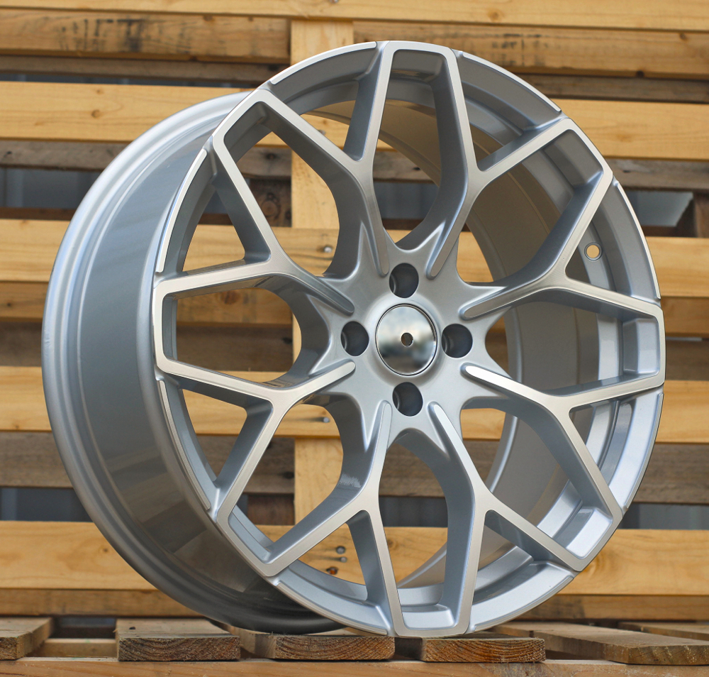 R18x8  4X100  ET  30  60.1  B1449  Machined Silver (MS)  For SMART  (K7)  ((AKC 55 Eur) HAXER Front+Rear)