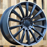 R18x8.5  5X112  ET  48  66.6  B1048  Black Half Matt+Polished Lip (BLHMPL)  For MER  (Z3)