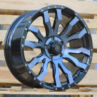 R18x8.5  6X139.7  ET  25  106.1  I0215B  Black+Double Tinted Face (BLDTF)  For 4X4  (K7)