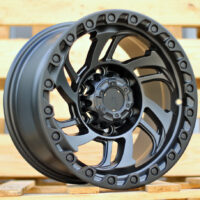 R15x8  6X139.7  ET  0  110.1  A6278  Black Half Matt (BLHM)  For 4X4  (P)