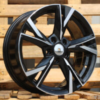R18x7.5  5X112  ET  48  57.1  Y1241  Black Polished (MB)  For SKODA  (K4)  (NEW Model)