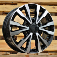 R16x6.5  6X125  ET  55  74.1  B3025  Black Polished (MB)  For IVECO  (Z7)  (HYBRID FORGED(max 1400kg))