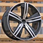 R22x11  5X130  ET  47  66.5  I5664  Black Polished (MB)  For PORCH  (A)  (NEW Macan II (XAB) Rear+Front)
