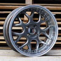 R16x7  3X112  ET  30  57.1  FR762  Gun Metal+Polished Lip (GMPL)  For SMART  (R)  (BRABUS Style (AKC 55 Eur)Front+Rear)