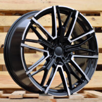 R20x8  5X112  ET  30  66.6  3S1284  Black Polished (MB)  For BMW  (Z4+K4+K2)  (HYBRID FORGED Rear+Front)