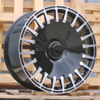 R19x9.5  5X112  ET  43.5  66.6  I0343  (3S189)  Black Polished (MB)  For MER  (K4)  (HYBRID FORGED Brabus Style Rear+Front)