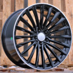 R21x10  5X112  ET  64  66.6  B5909  (FBX149)  Black+Polished Lip (BLPL)  For MER  (Z5)  (HYBRID FORGED (EQE V295) Front+Rear)