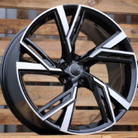 R18x8  5X112  ET  39  66.5  B1571  (FBX154)  Black Polished (MB)  For AUD  (P2+Z6+Z7)  (HYBRID FORGED)