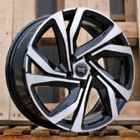 R15x6  5X112  ET  45  66.6  B5762  Black Polished (MB)  For RACIN  (R)