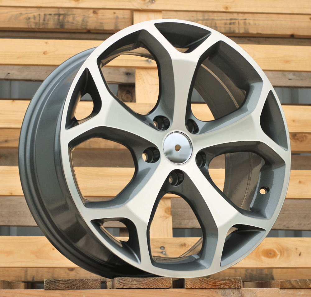 R17x7.5  5X108  ET  50  63.4  BK386  Grey Polished (MG)  For FORD  (D1)