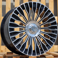 R20x9.5  5X112  ET  35  66.6  I0313  (FBX227)  Black Polished (MB)  For MER  (P2+Z6+Z5)  (HYBRID FORGED Front+Rear)