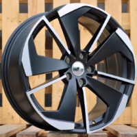 R19x8  5X112  ET  45  57.1  I5579  Black Polished Half Matt (MBHM)  For SKODA  (K7)